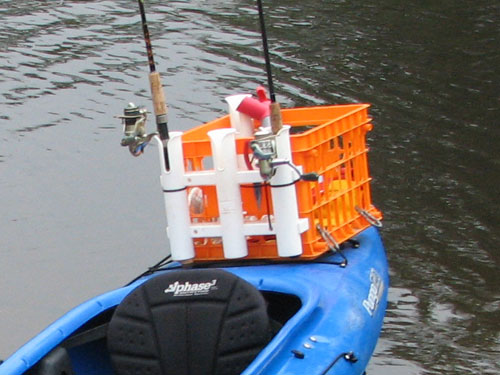 kayak crate rod holders