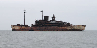 Old Hannibal Target Ship Chesapeake Bay