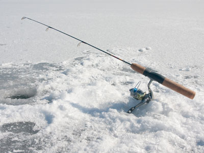 ice fishing rod and reel