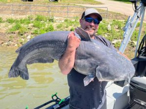 Justin Connor West Virginia state record blue catfish - Kanawha River
